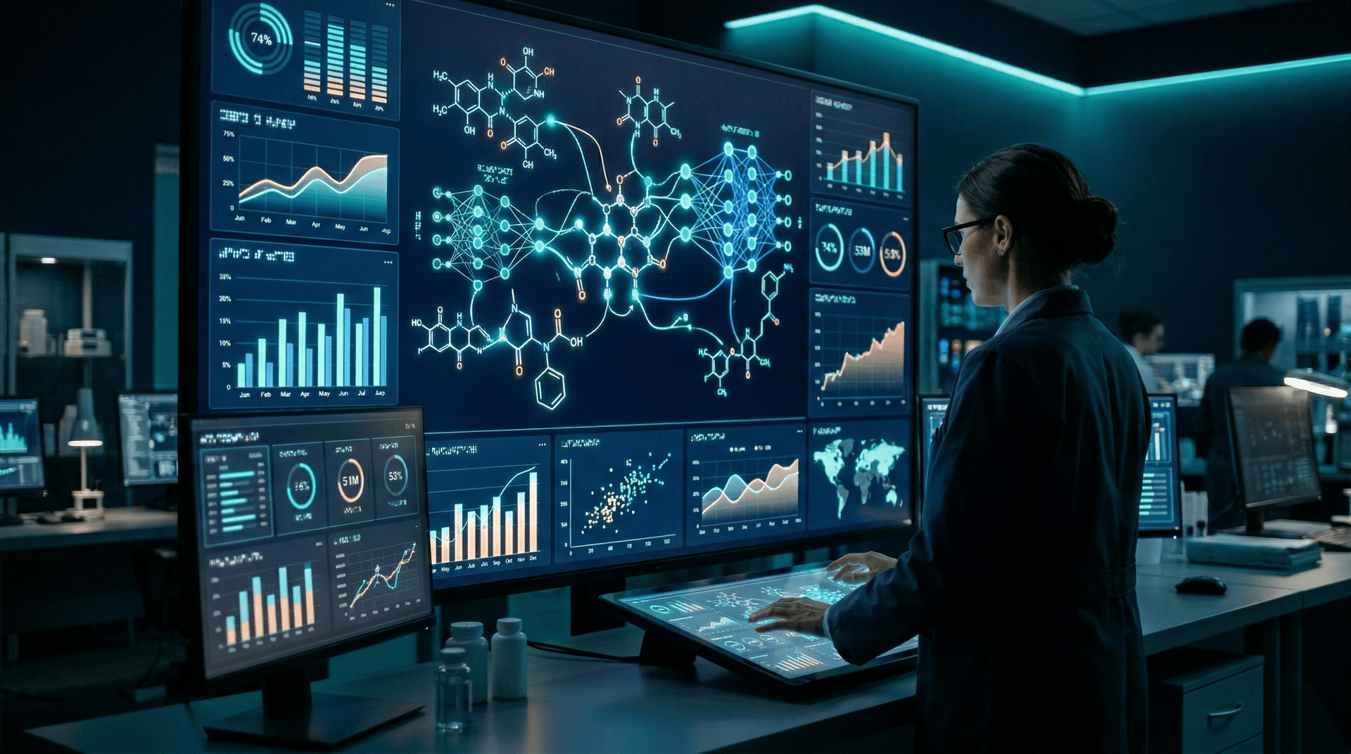 AI tools dashboard for pharmaceutical marketing teams