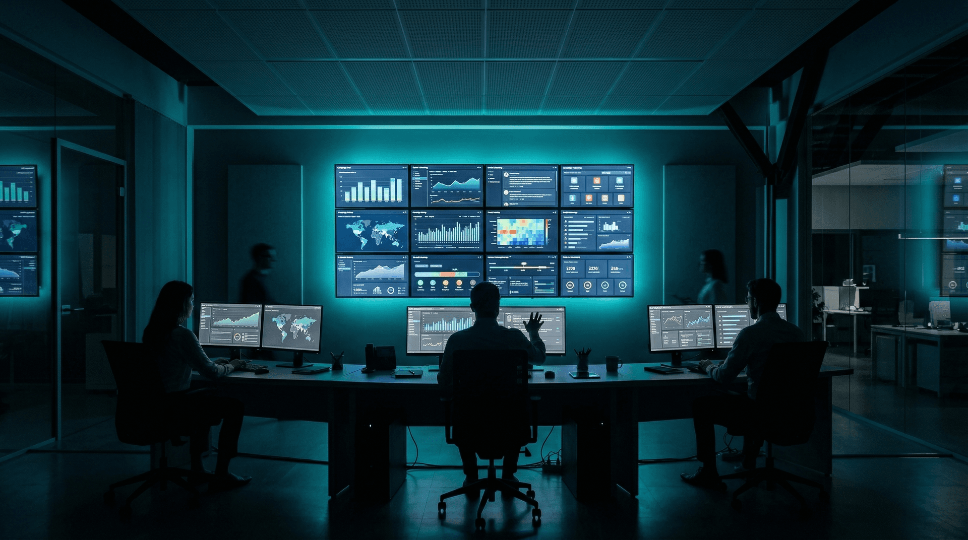 Pharma digital marketing dashboard showing campaign analytics and brand metrics