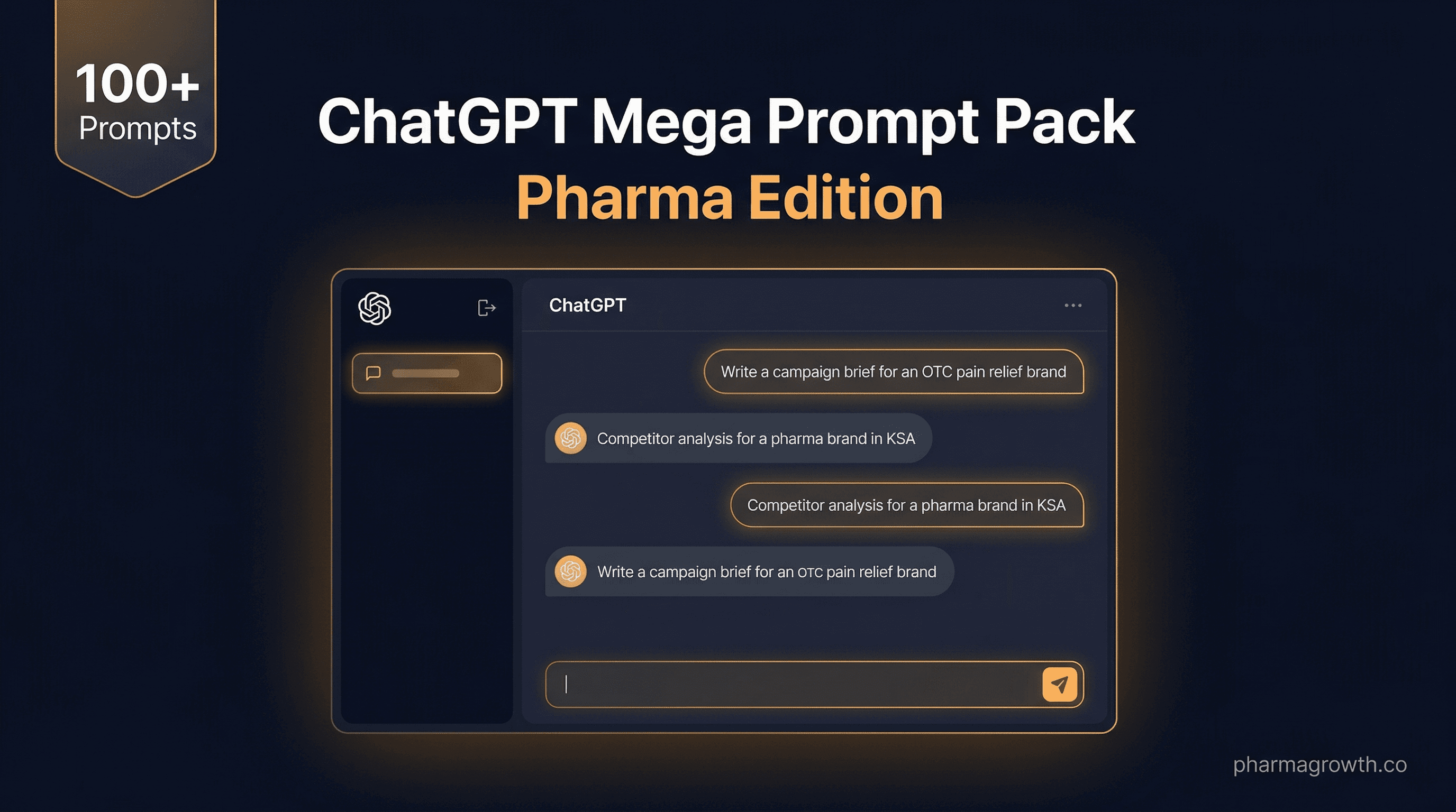 ChatGPT Mega Prompt Pack: Pharma Edition